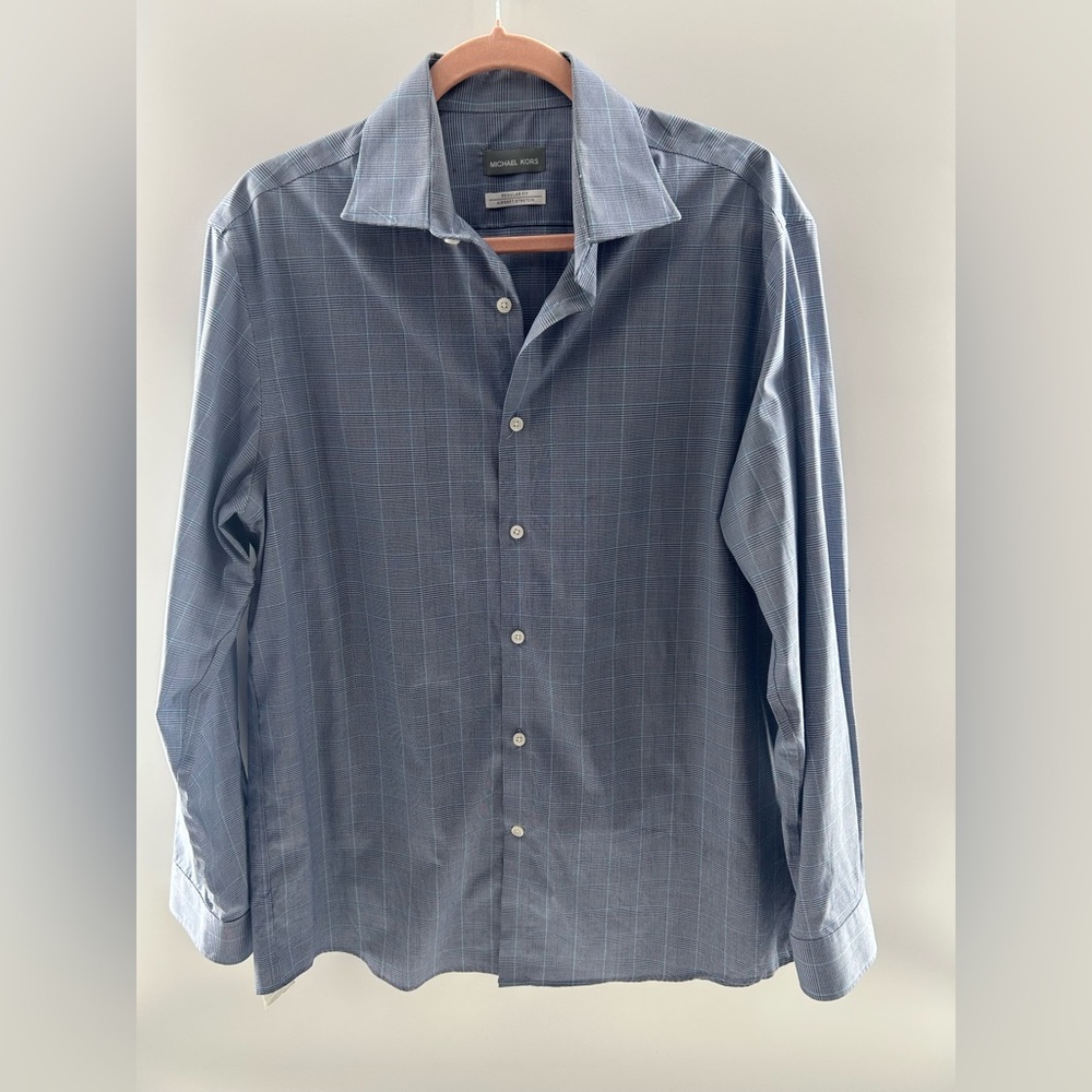 Michael Kors‎ Blue Men's Shirt Size 16 32/33”